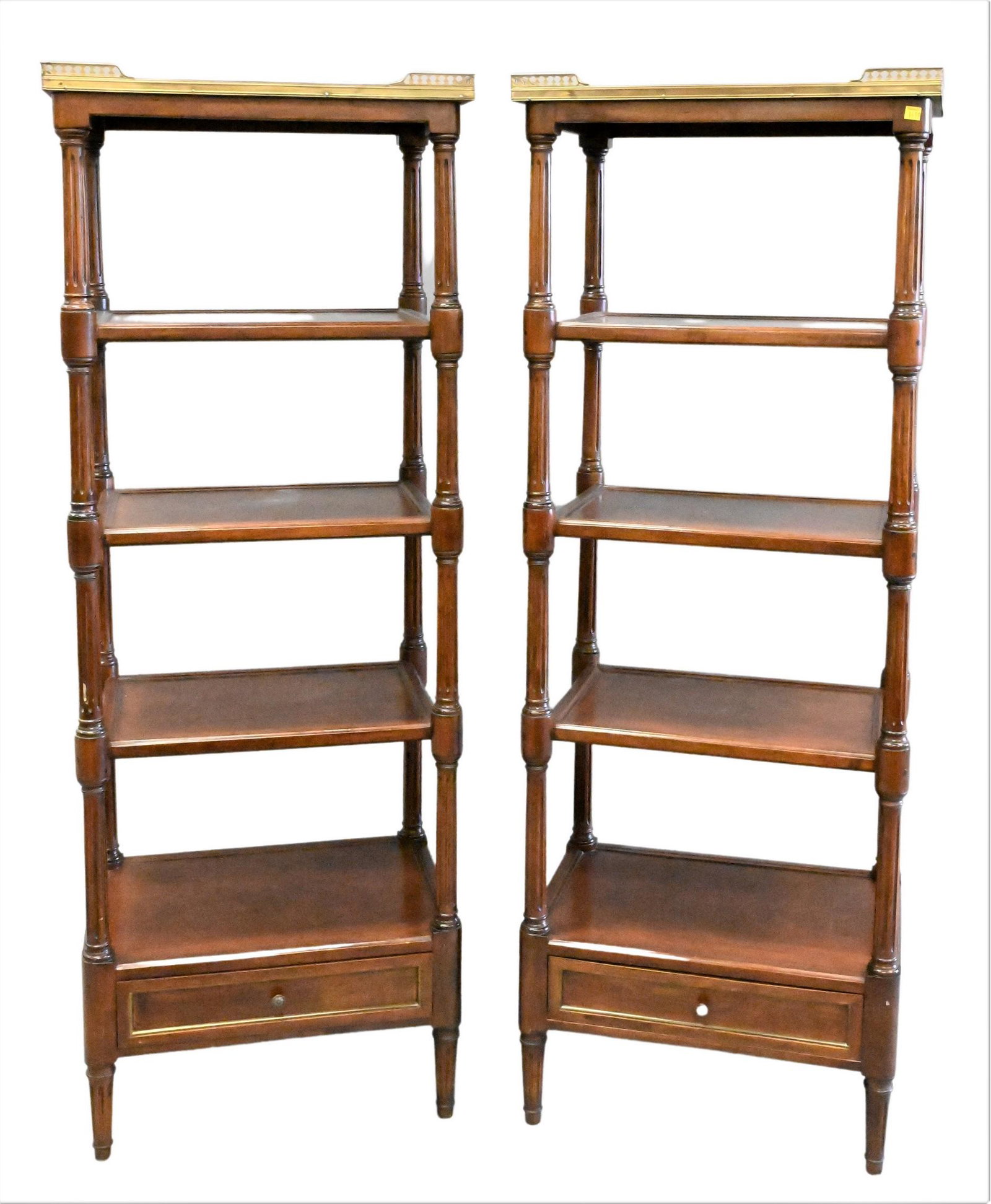 A Pair of George IV Style Mahogany Etageres (1 of 6)