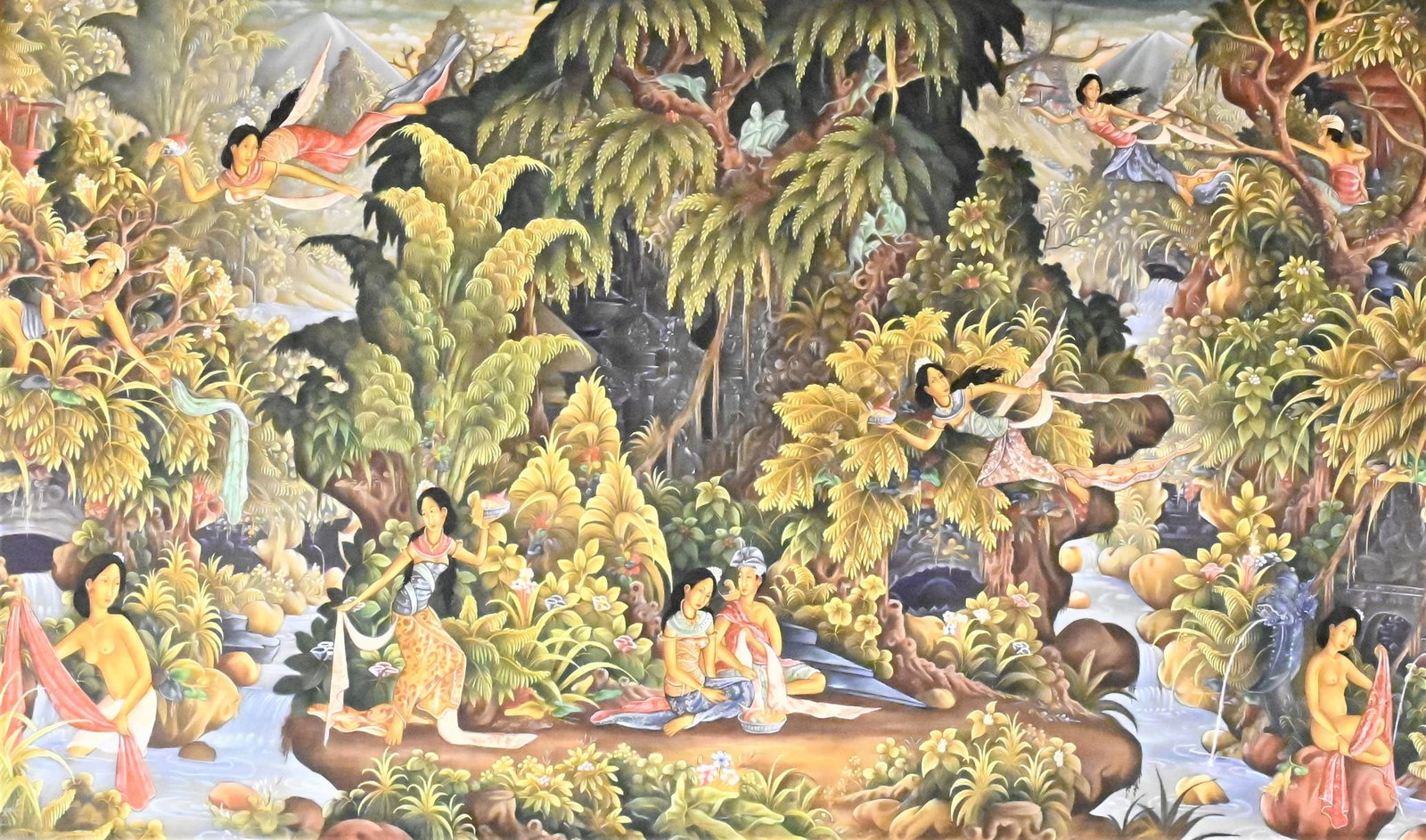 Large Contemporary Indonesian Painting on Canvas (1 of 6)