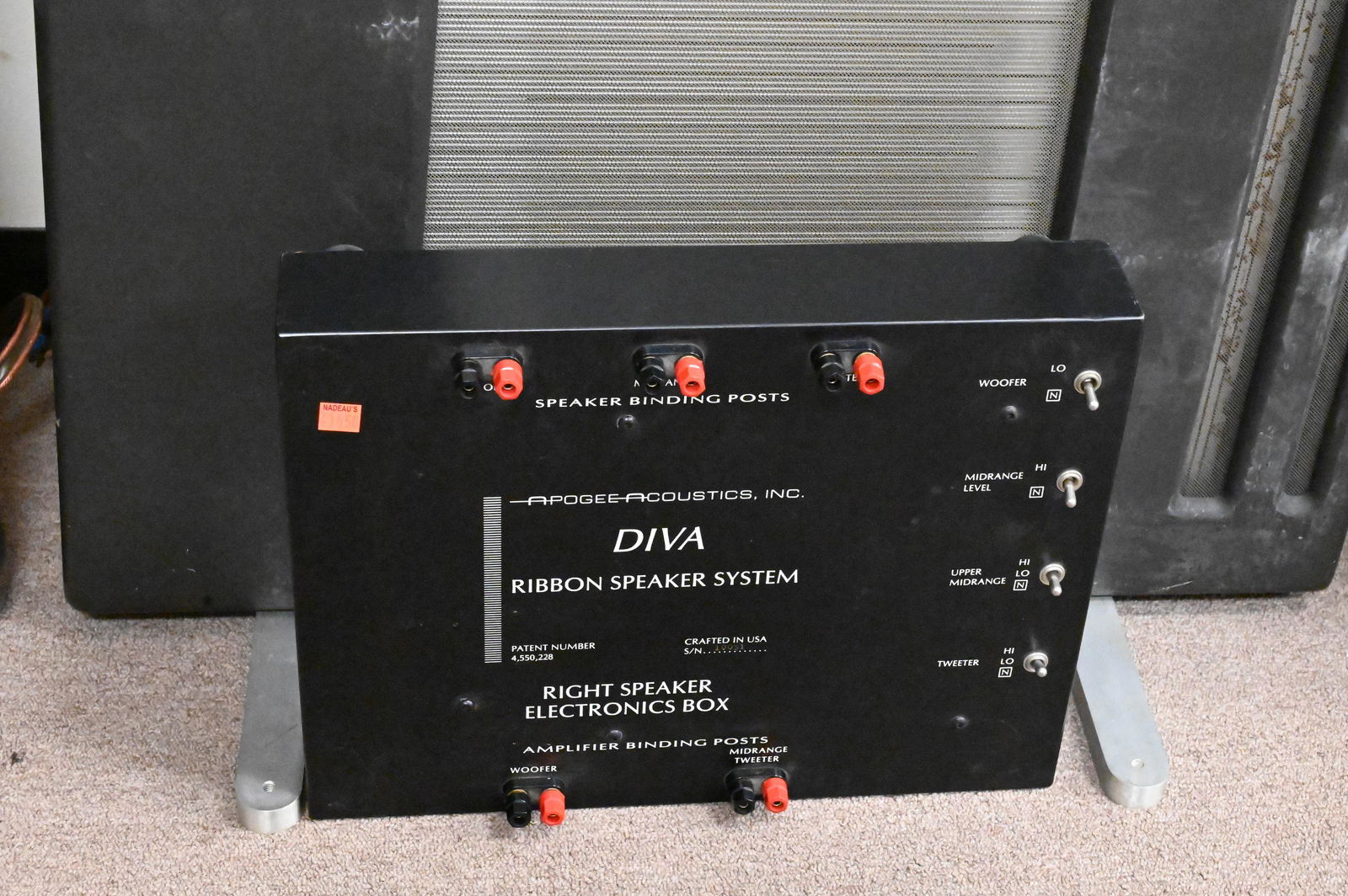 A Pair of Apogee Acoustics Dira Ribbon Speakers (1 of 5)