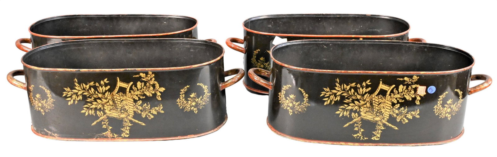 Four Modern Tole Jardinieres (1 of 4)