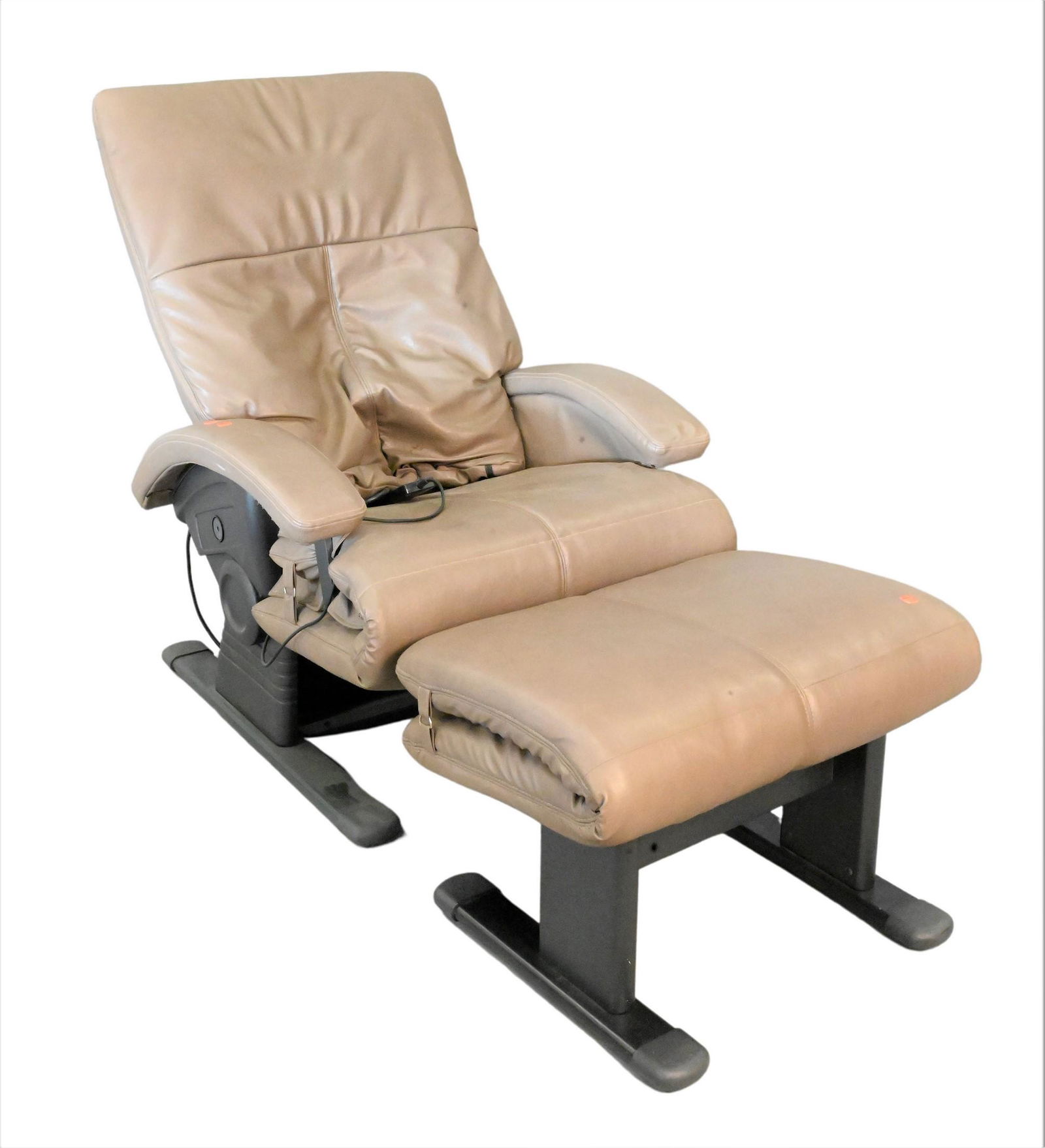 Interactive Health Ems 12 Leather Massage Chair And Ottoman