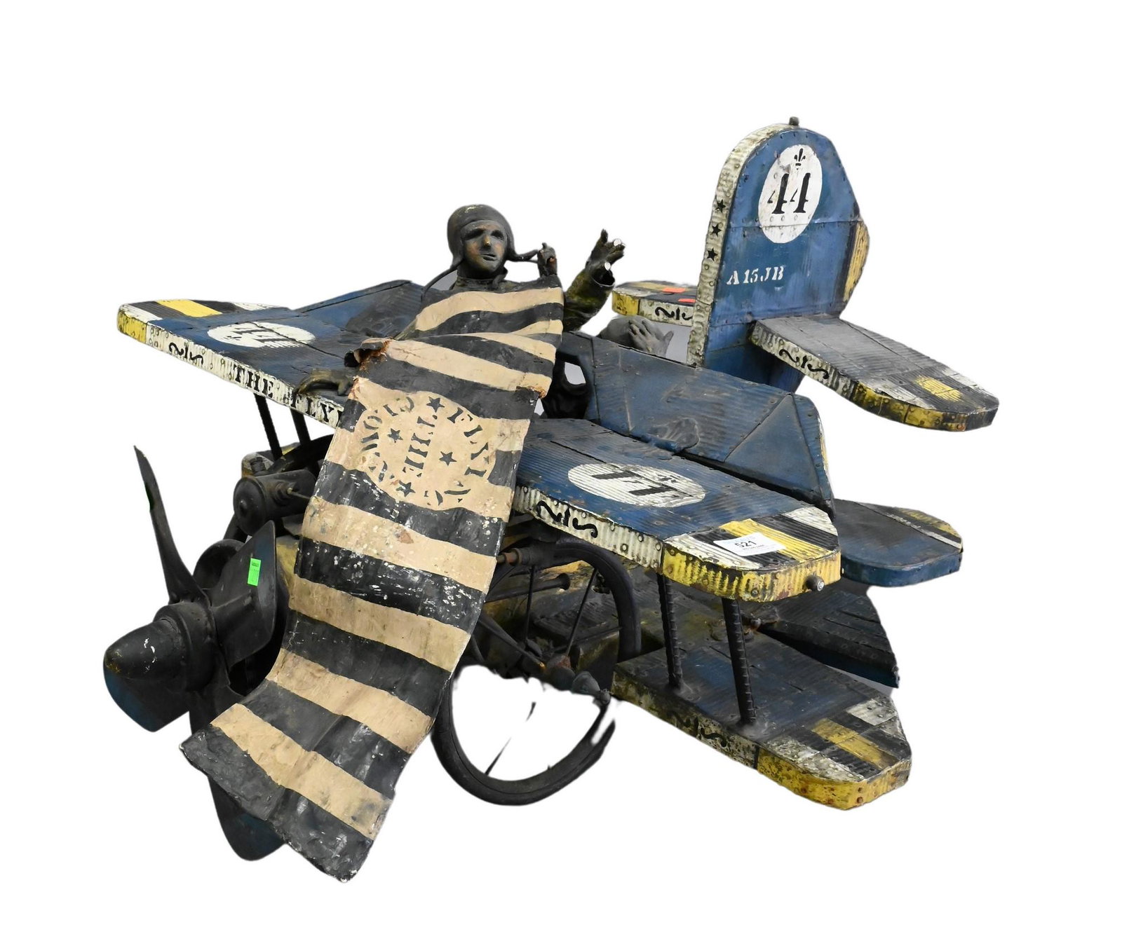 Folk Art Bi Plane "The Flying Clown" (1 of 4)