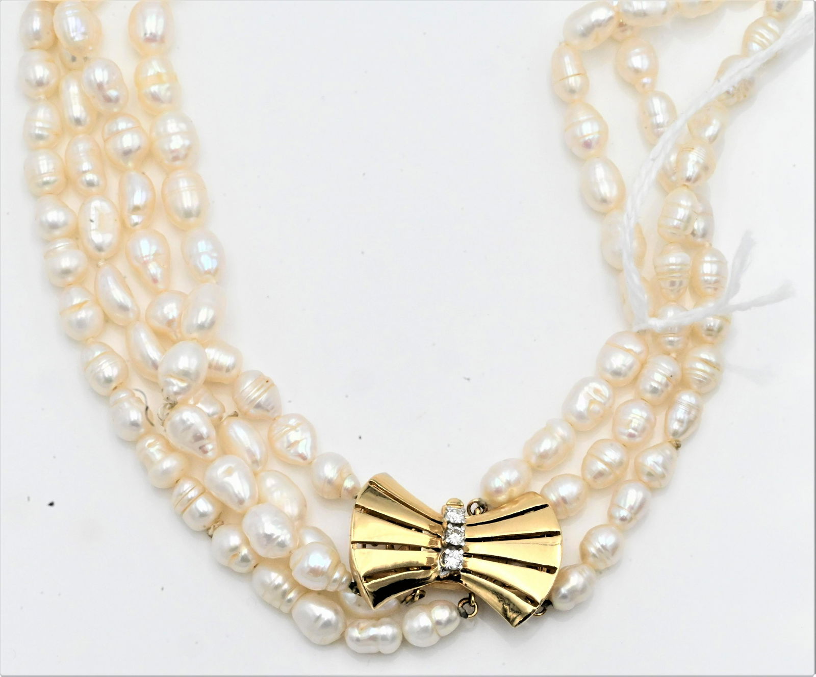 Triple Strand of Freshwater Pearls (1 of 4)