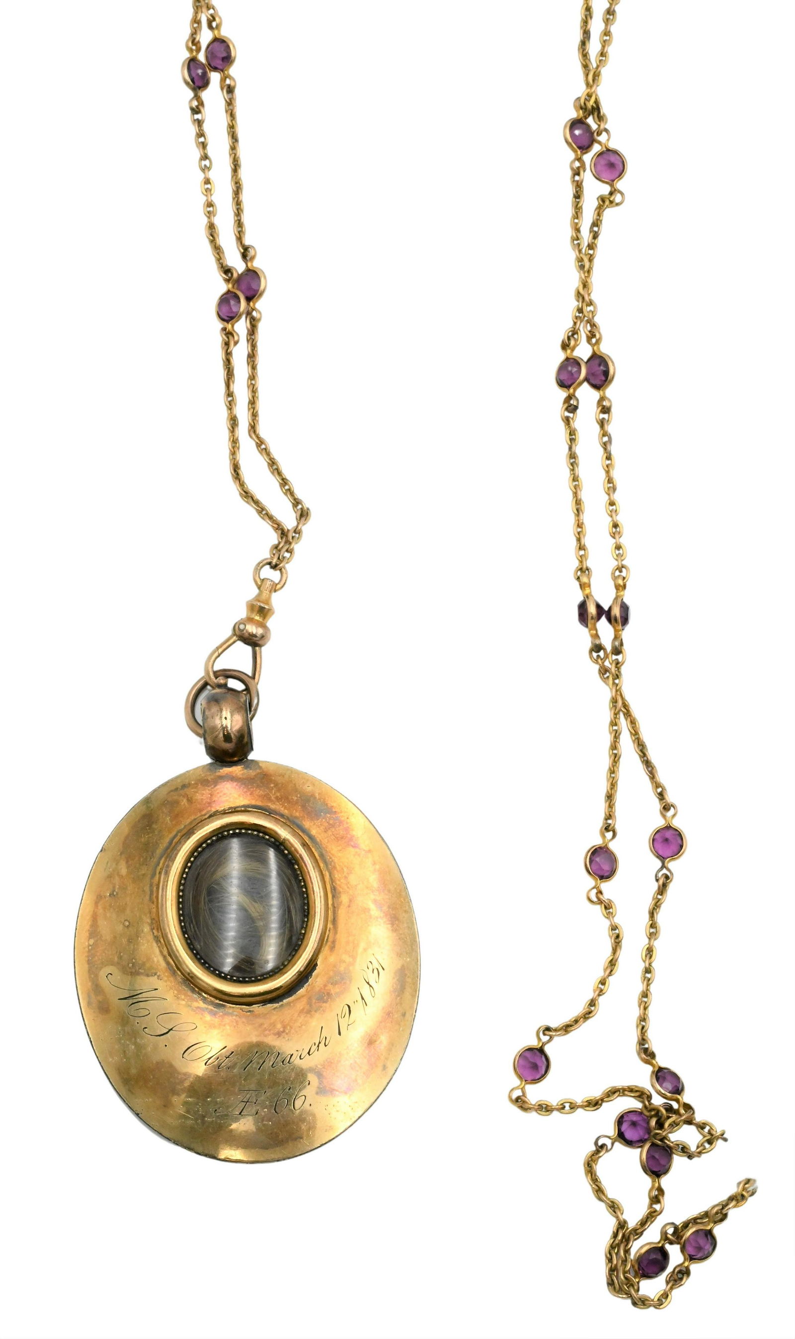 Gold Hair/Picture Locket (1 of 5)