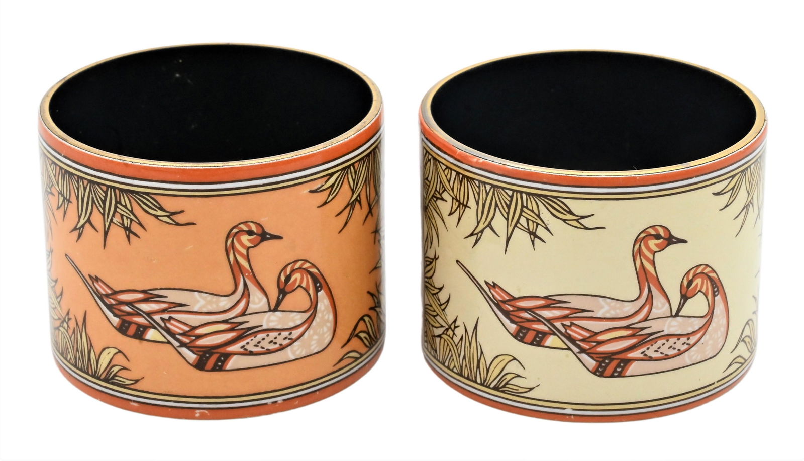 A Pair of Hermes Enameled Napkin Rings (1 of 3)