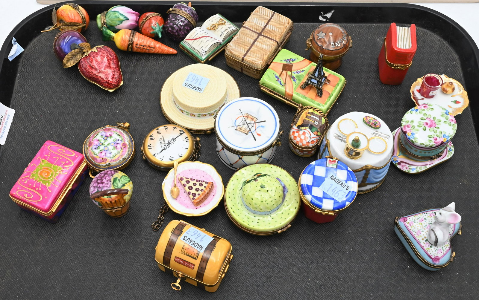 Tray Lot of Trinket Boxes (1 of 10)