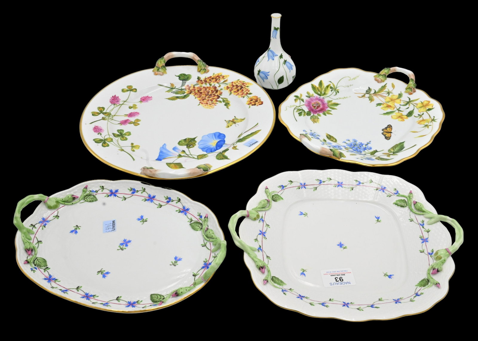 Five Herend Platters with Handles (1 of 7)