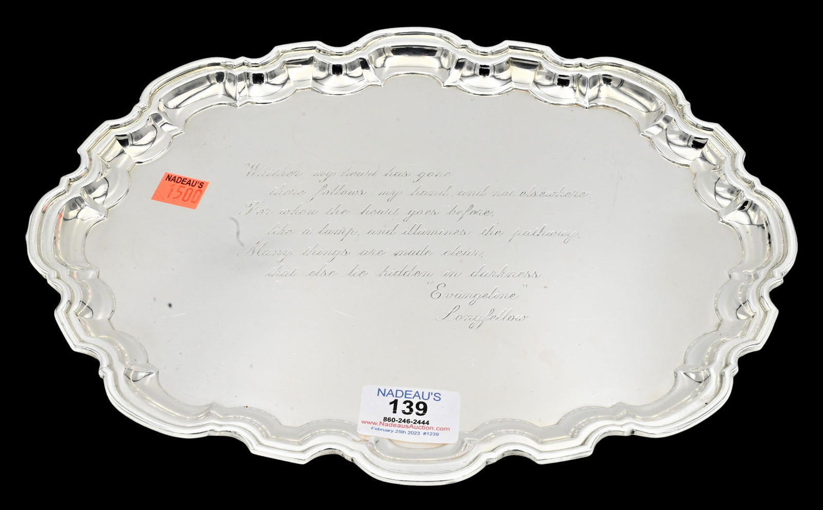 Tiffany & Company Sterling Silver Oval Tray (1 of 3)
