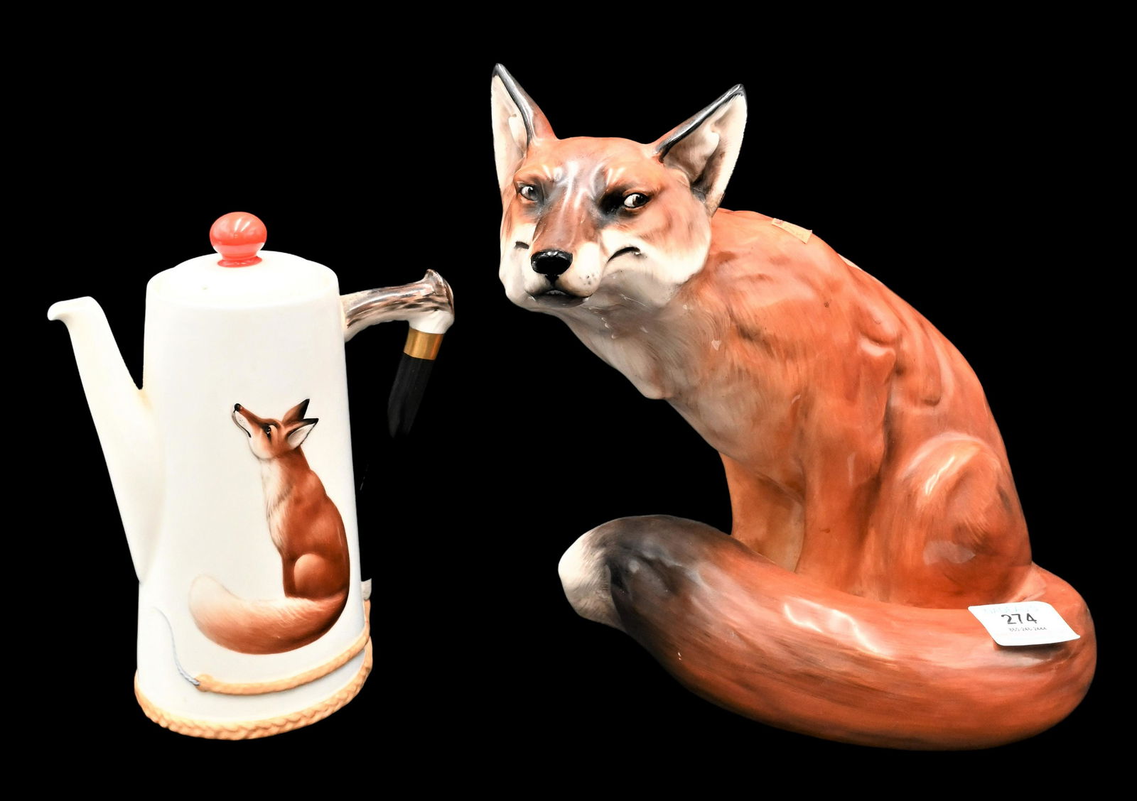 Two Royal Doulton Fox Porcelain Pieces (1 of 6)
