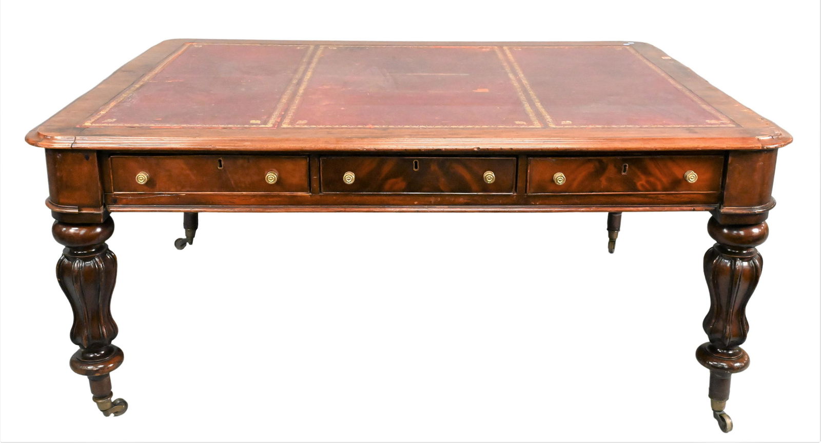 George III Mahogany Partners Library Table (1 of 7)