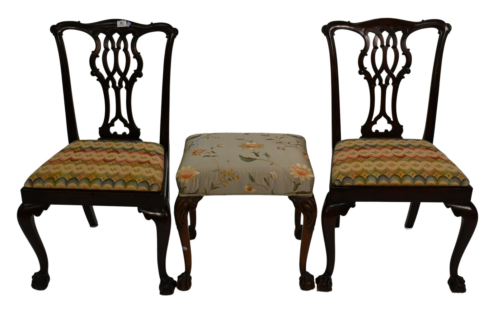 A Pair of Chippendale Style Side Chairs (1 of 5)