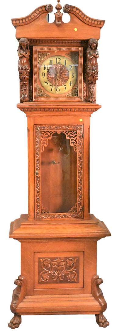 Oak Tall Case Clock (1 of 5)