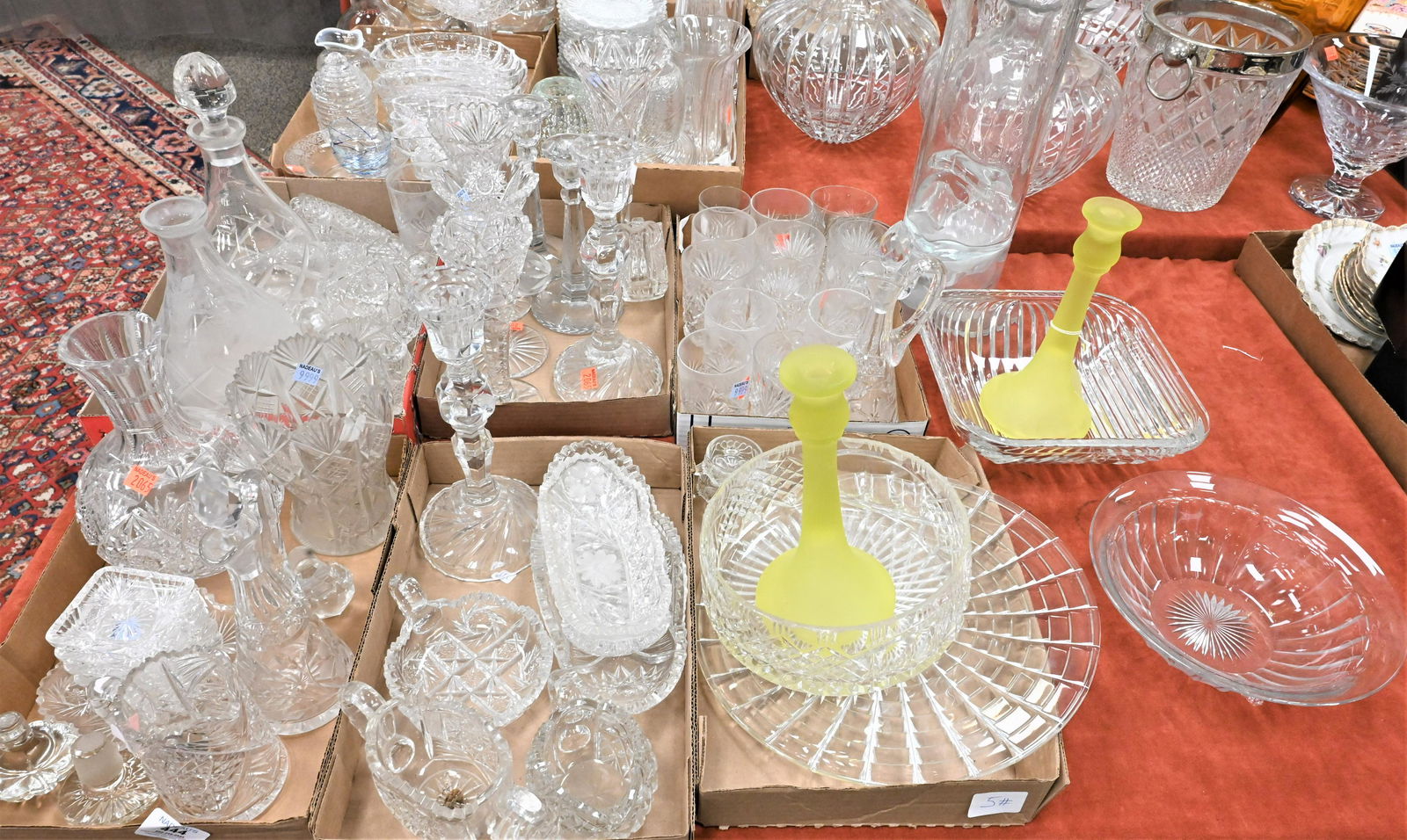 Six Tray Lots of Cut Glass (1 of 7)