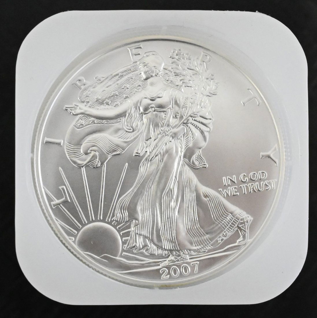 Roll of 20-2007 1oz Silver American Eagle Dollar Coins BU (1 of 1)