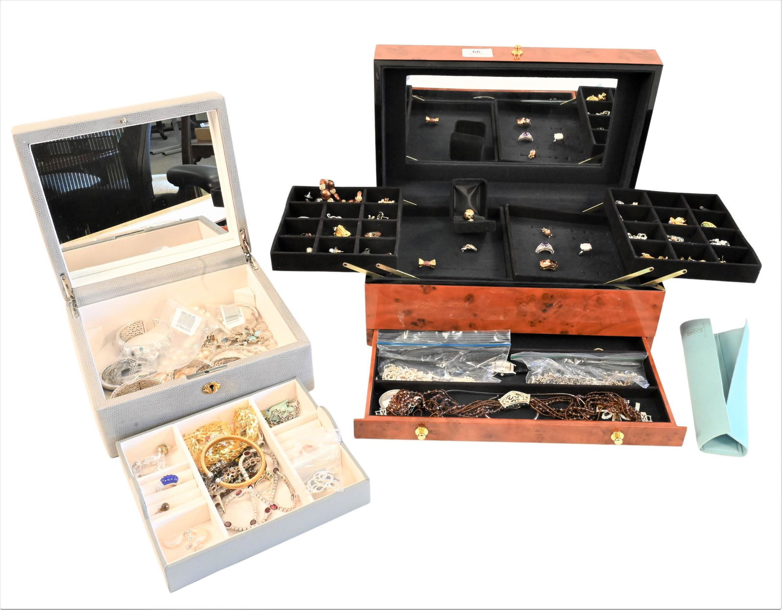 Two Jewelry Boxes of Mostly Silver Jewelry (1 of 11)