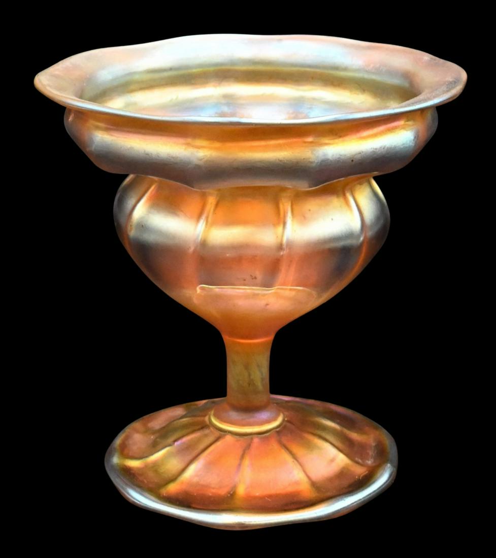 L.C. Tiffany Favrile Compote (1 of 5)