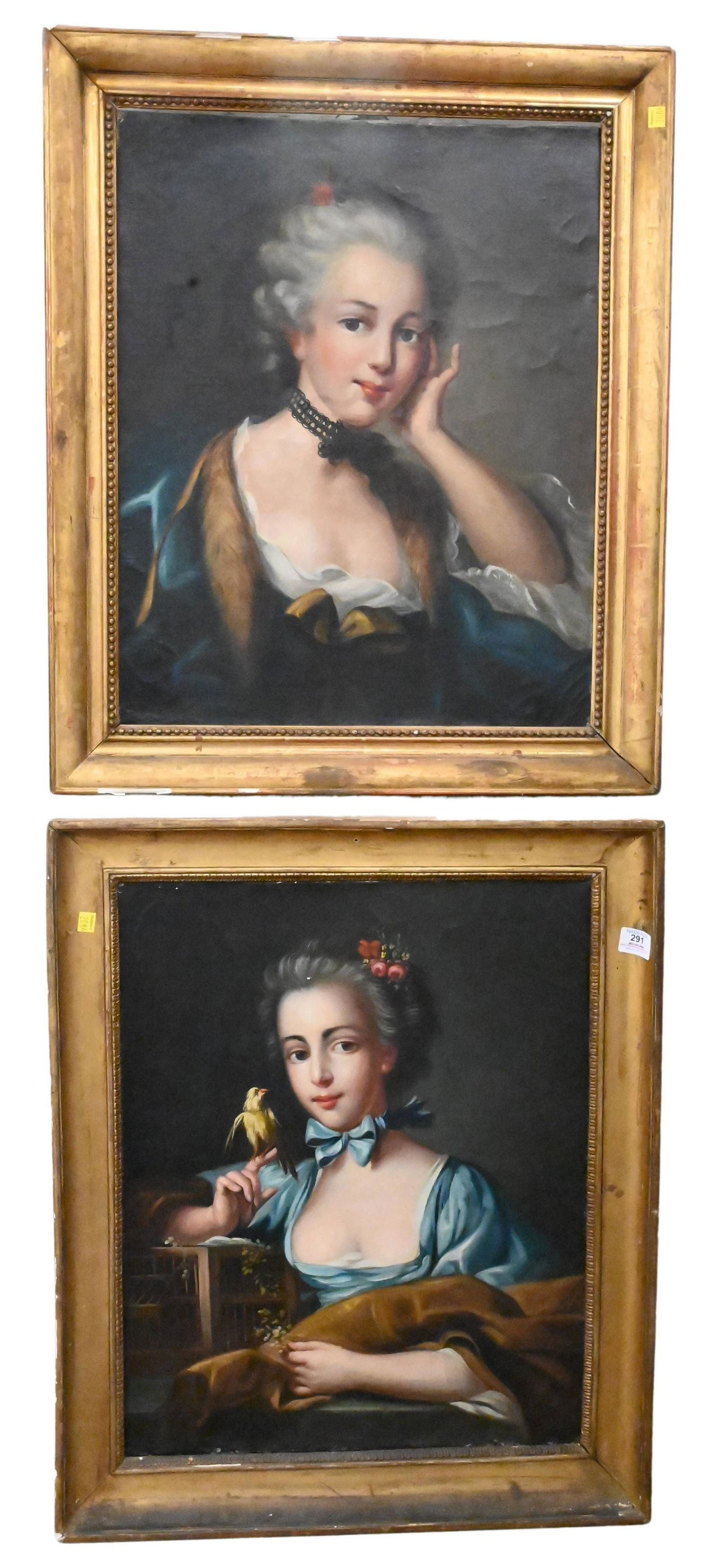 Two Similar Portrait Paintings (1 of 6)