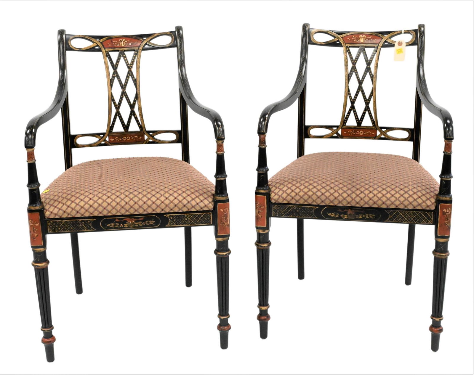 A Pair of Southwood Adam's Style Armchairs (1 of 5)