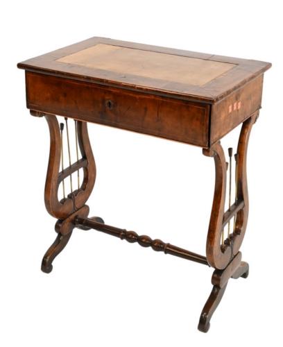 George III Walnut Work Table (1 of 4)