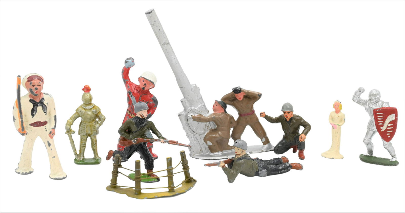 Two Box Lots of Lead Toy Soldiers and Figurines (1 of 7)