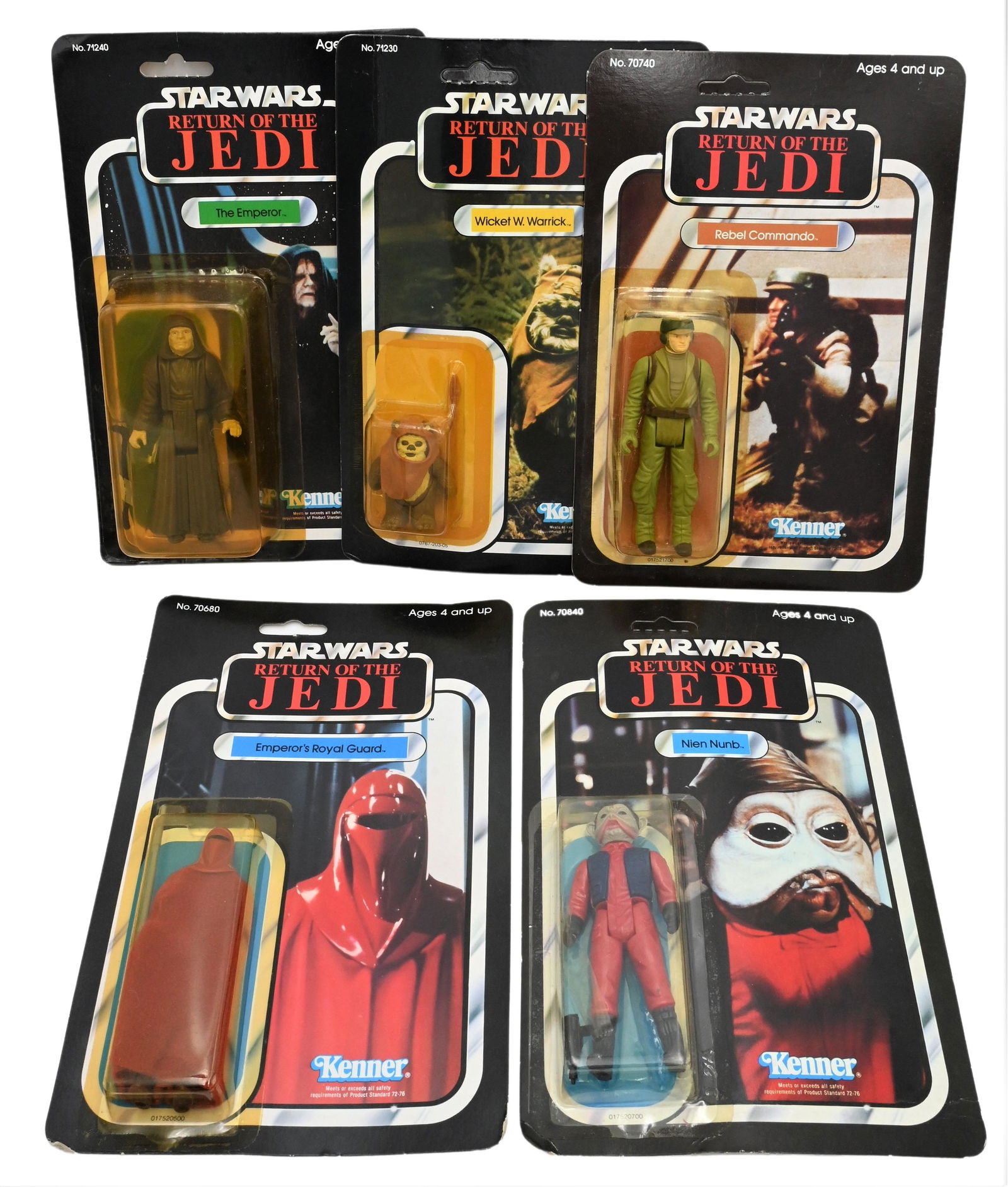 Kenner 1983 Star Wars "Return of the Jedi" Action Five Piece Figure Hammerhead Lot (1 of 4)