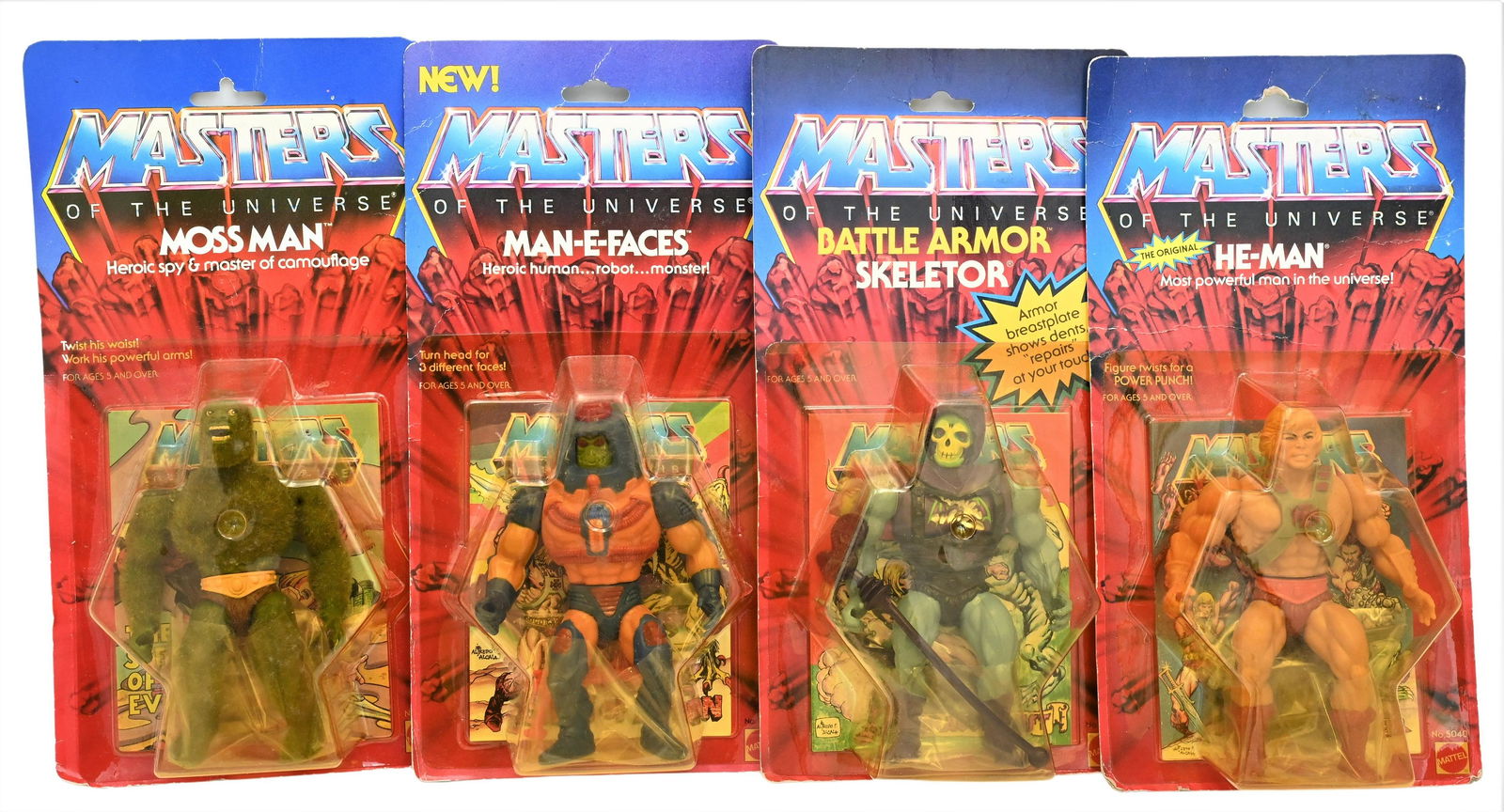 Four Piece Mattel 1984 Masters of the Universe Action Figures (1 of 4)