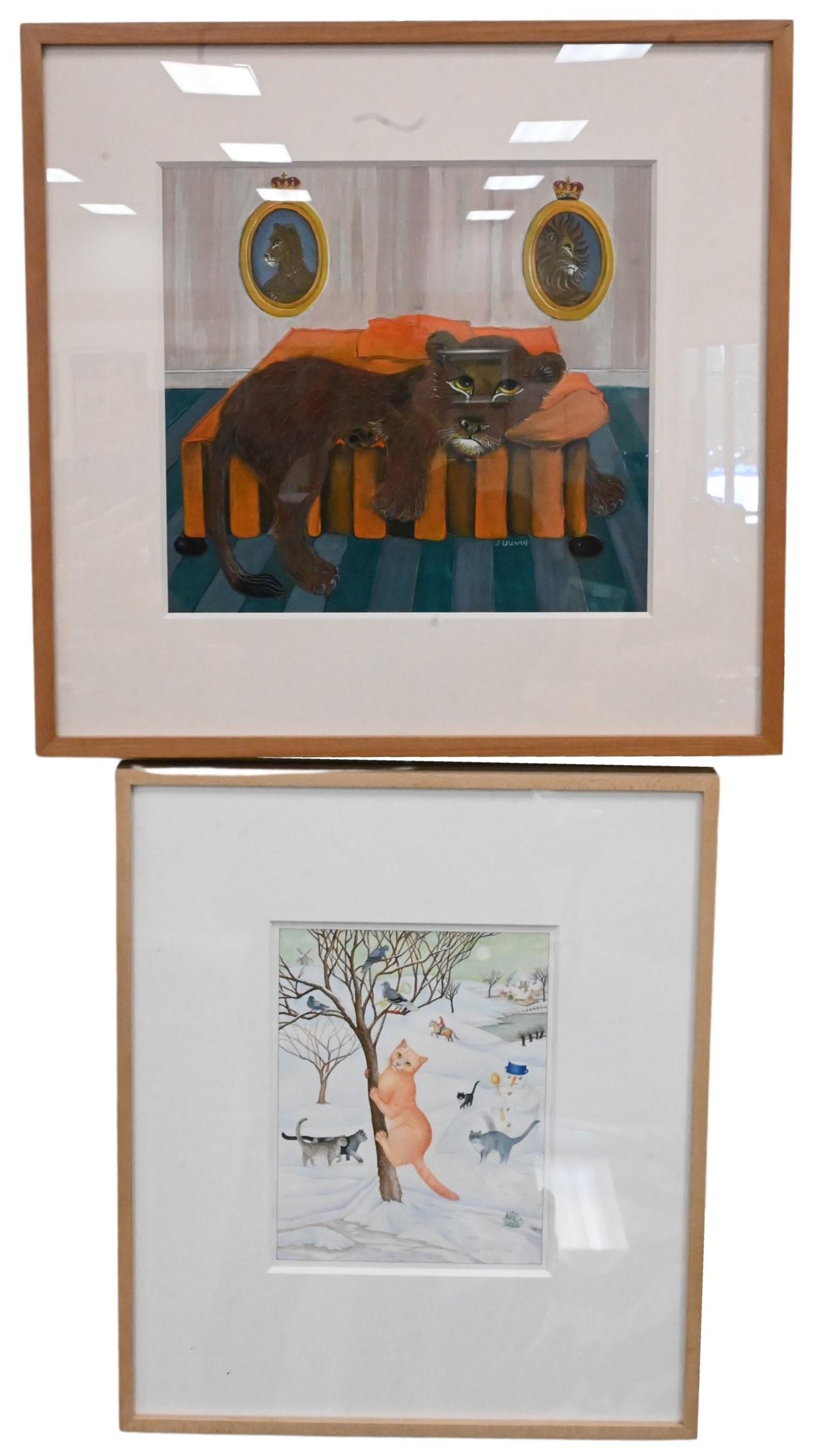 Two Framed Paintings (1 of 5)