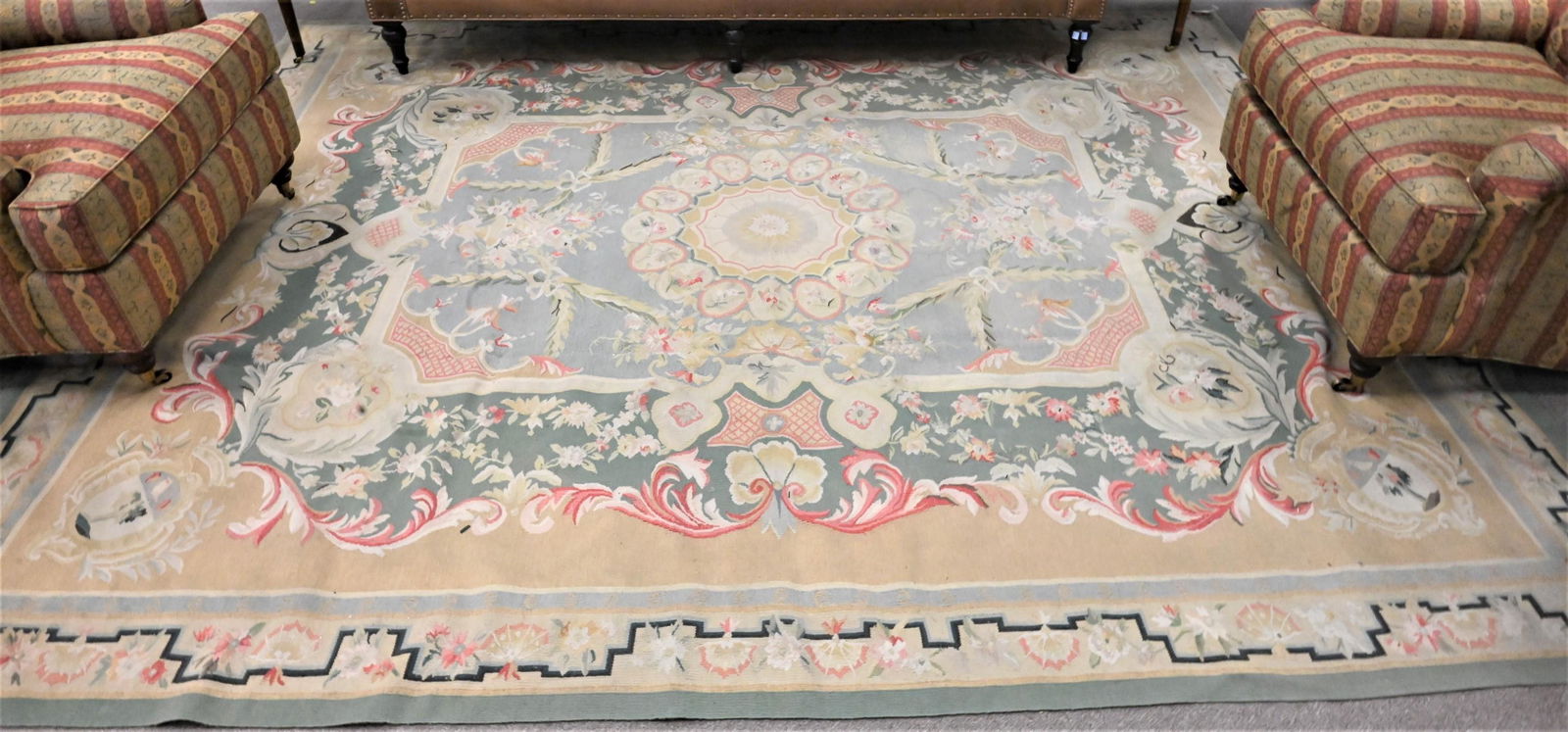Contemporary Aubusson Room Size Rug (1 of 6)