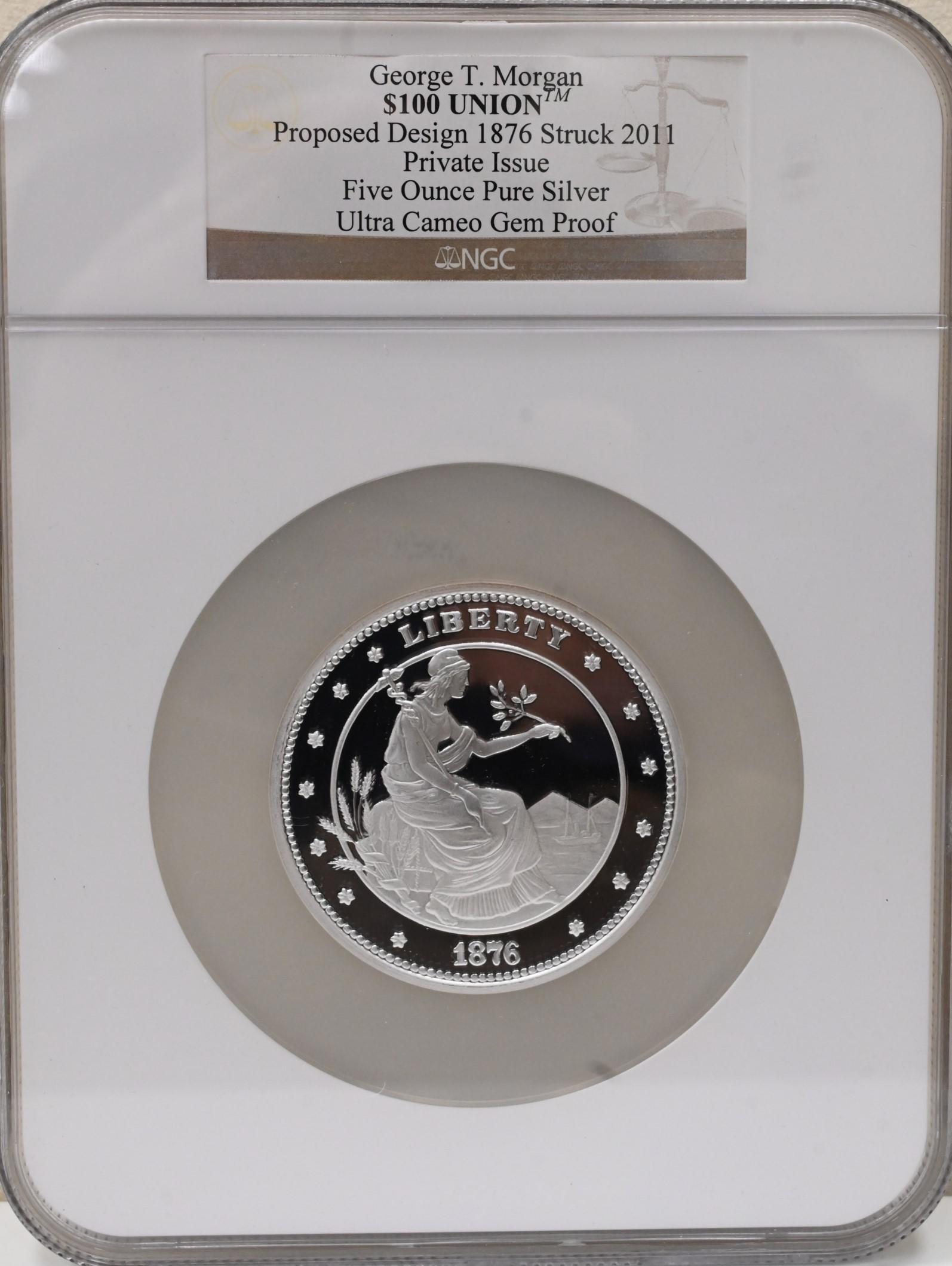 One NGC $100 5 Ounce Pure Silver Proof (1 of 3)