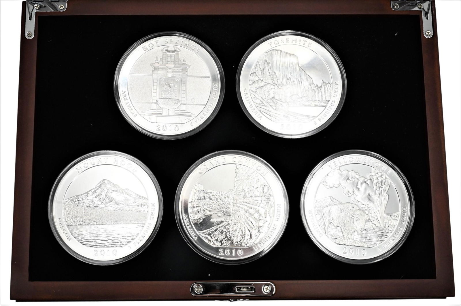 Presentation Box with (Five) Five Ounce Silver ATBâ€™s (1 of 4)