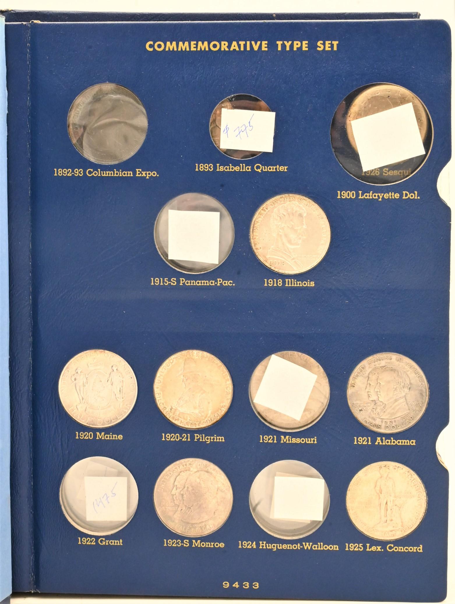 A Partial U.S. Silver Commemorative Album (1 of 8)