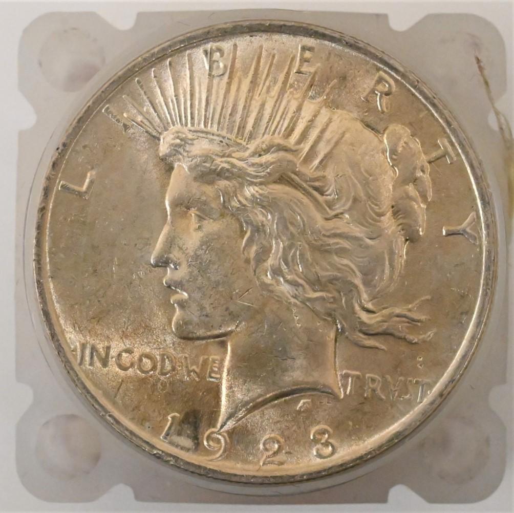 20 1923 Peace Dollar Roll UNC (1 of 2)