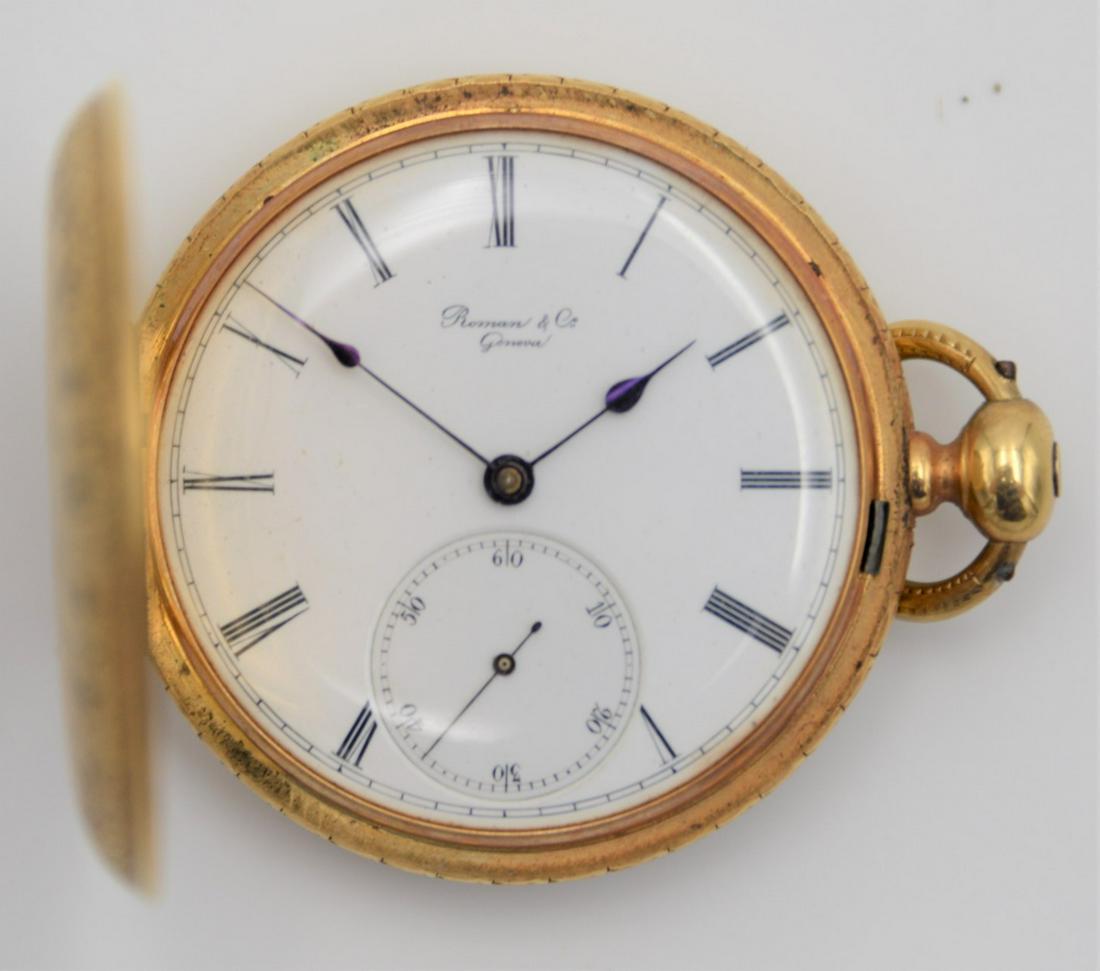 18 Karat Yellow Gold Closed Face Pocket Watch (1 of 7)