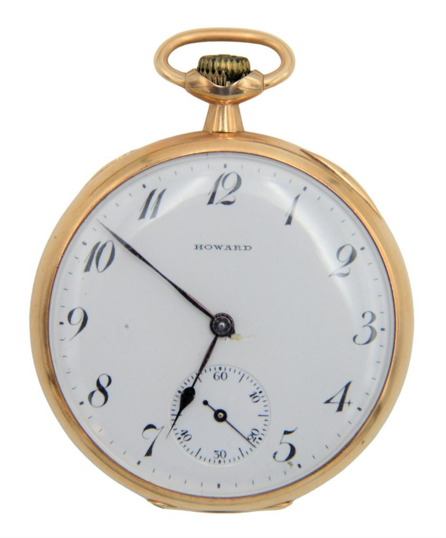 E. Howard Watch Company, Boston 14 Karat Yellow Gold Pocket Watch (1 of 4)