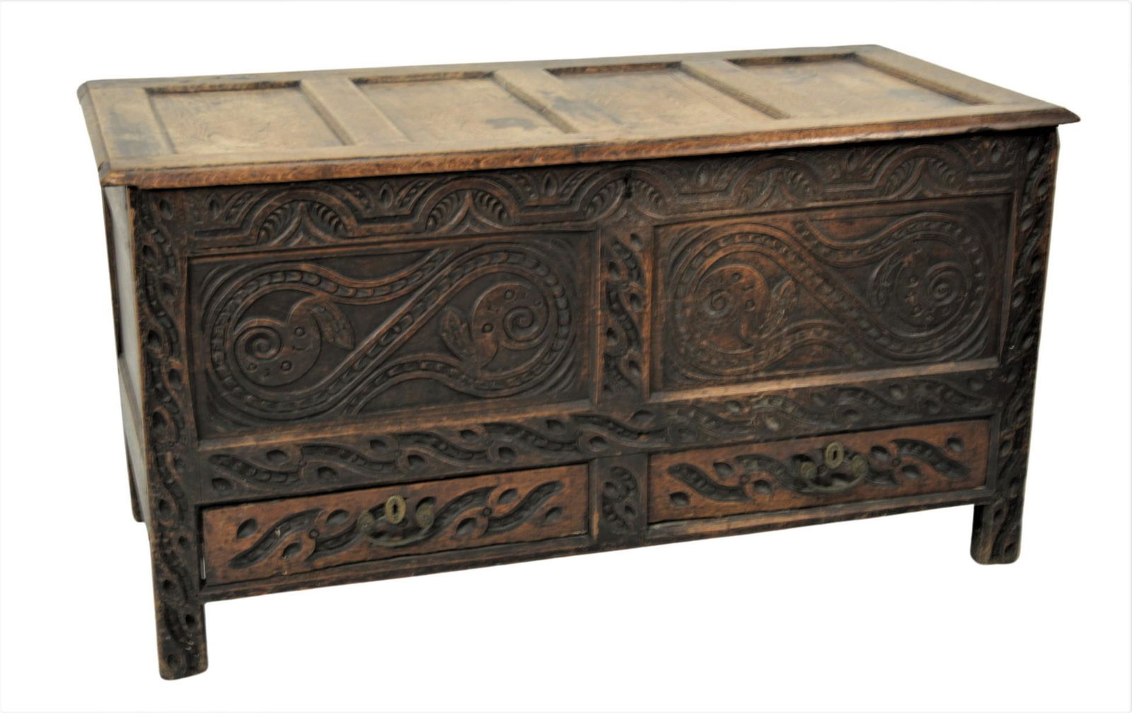 Jacobean Oak Chest (1 of 6)