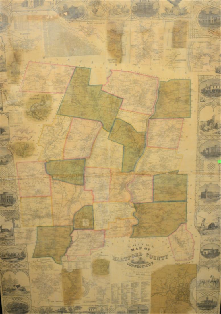 Smith's Map of Hartford County, Connecticut (1 of 8)