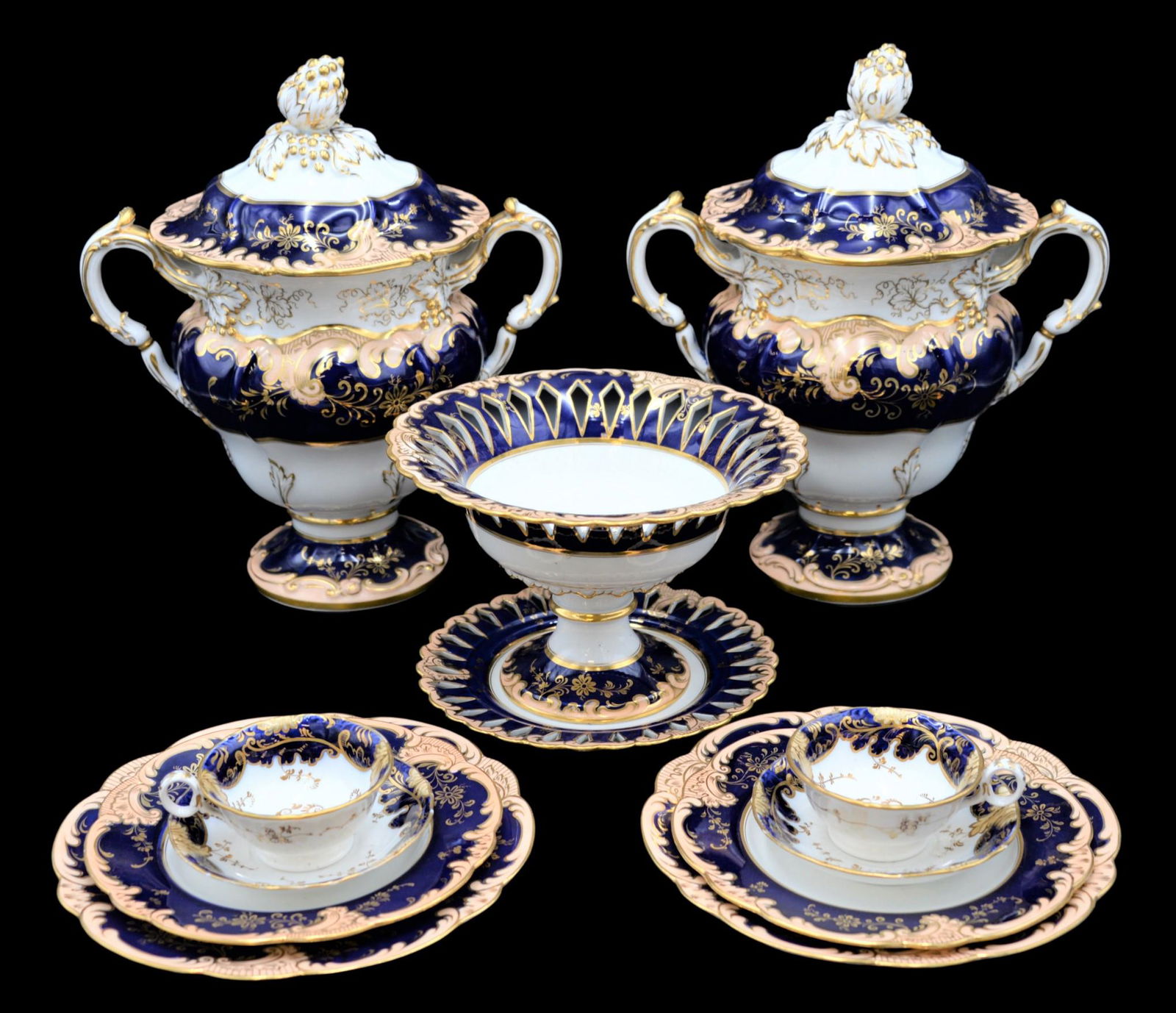 72 Piece English Porcelain Dinnerware Set (1 of 9)