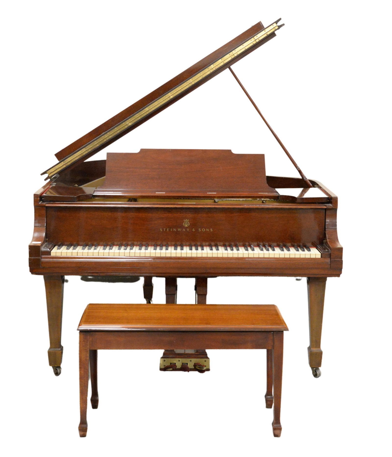 Steinway & Sons Mahogany Baby Grand Piano (1 of 10)
