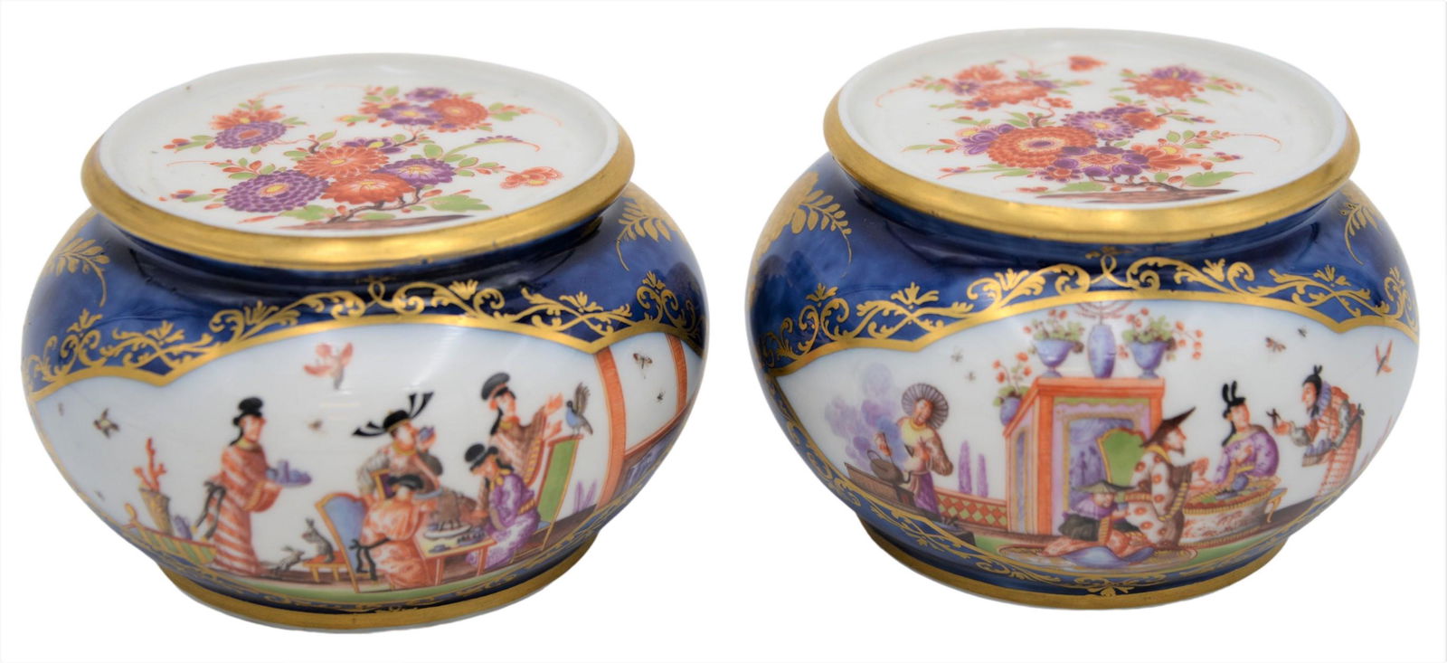 Pair of Meissen Porcelain Circular Stands (1 of 8)