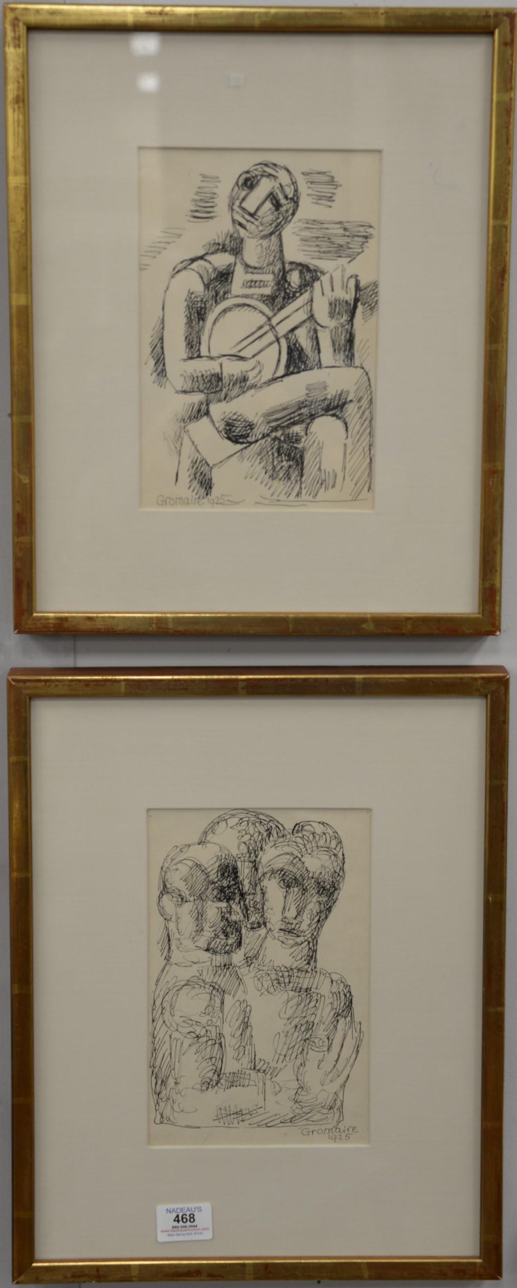 Two Marcel Gromaire (French Social Realist, 1892 - 1971) (1 of 5)