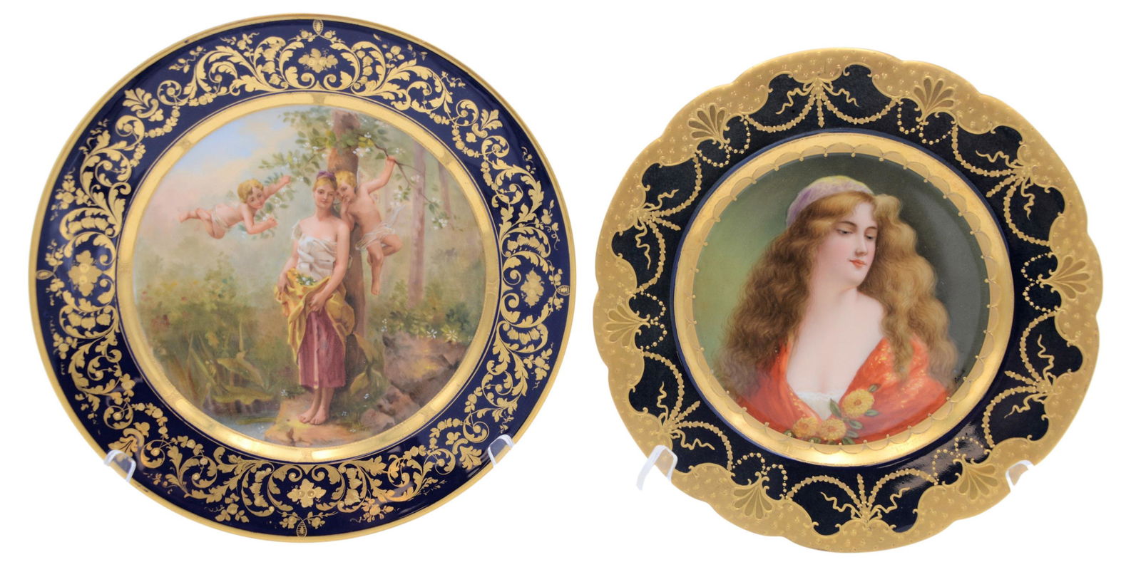 Two Royal Vienna Portrait Plates (1 of 10)