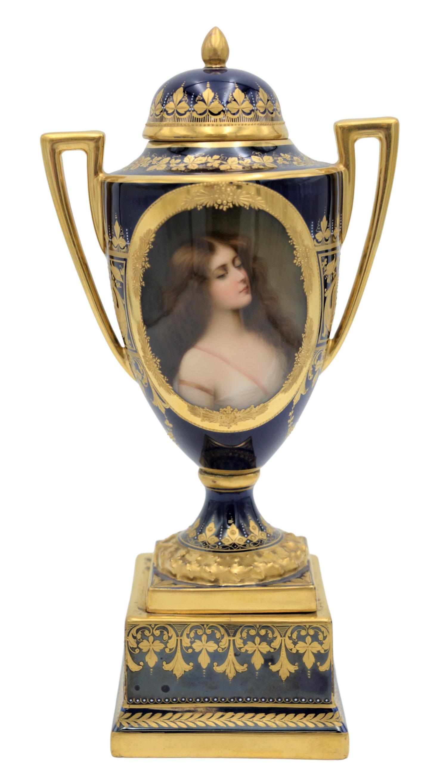 Royal Vienna Covered Portrait Urn (1 of 7)