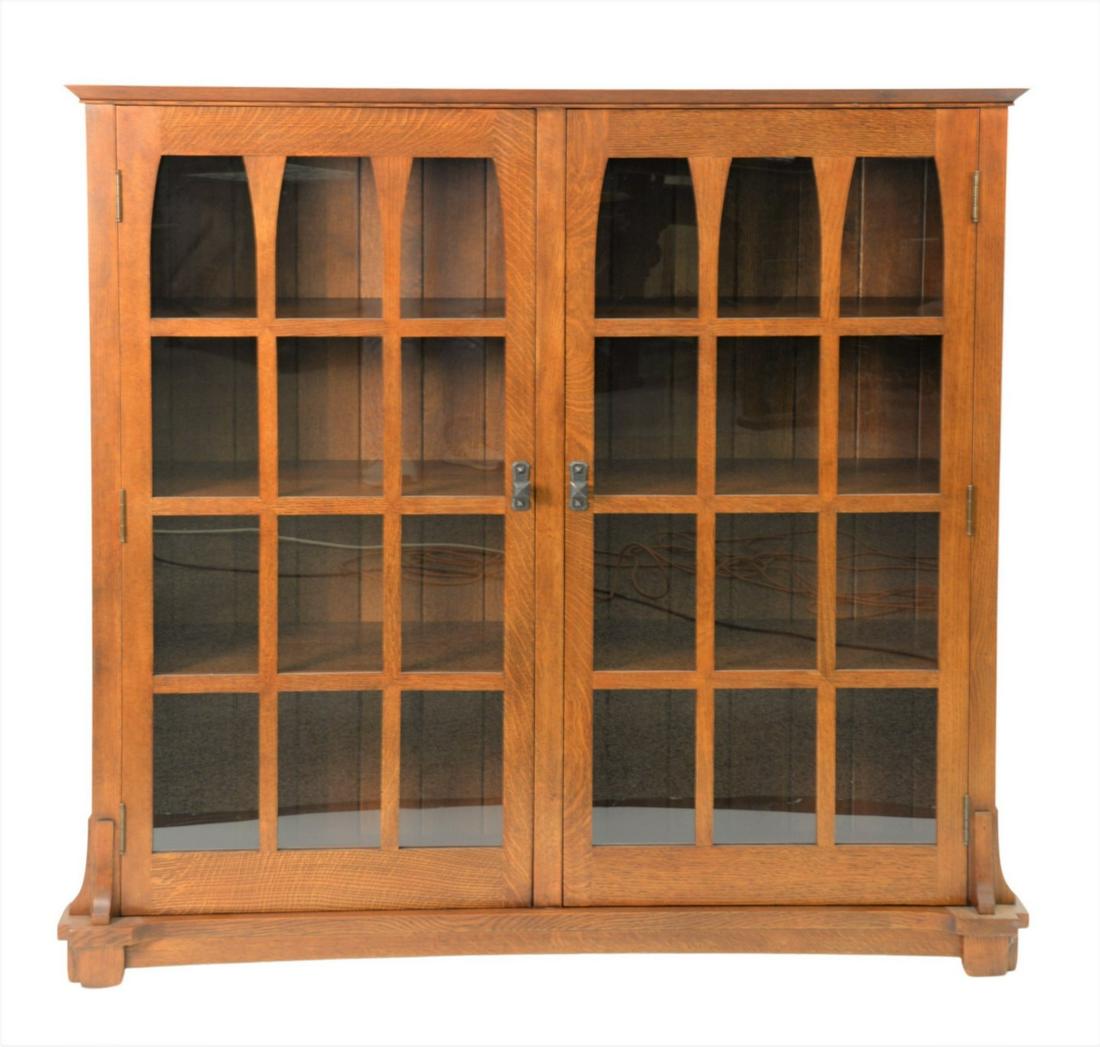 Gustav Stickley Commemorative Oak Bookcase (1 of 7)