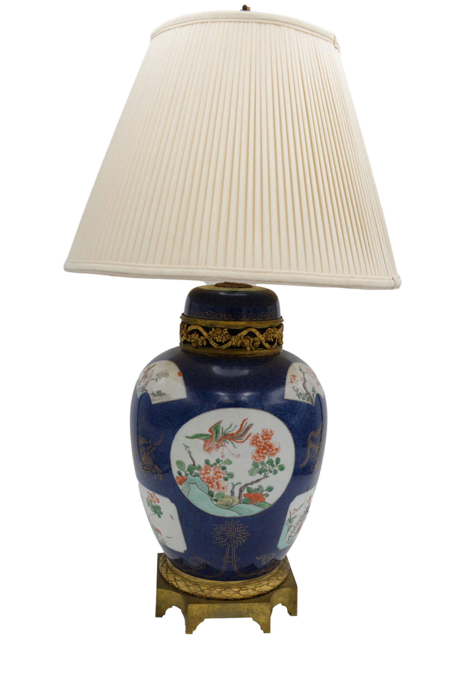 Chinese Powder Blue and Famille Verte Covered Jar (1 of 7)