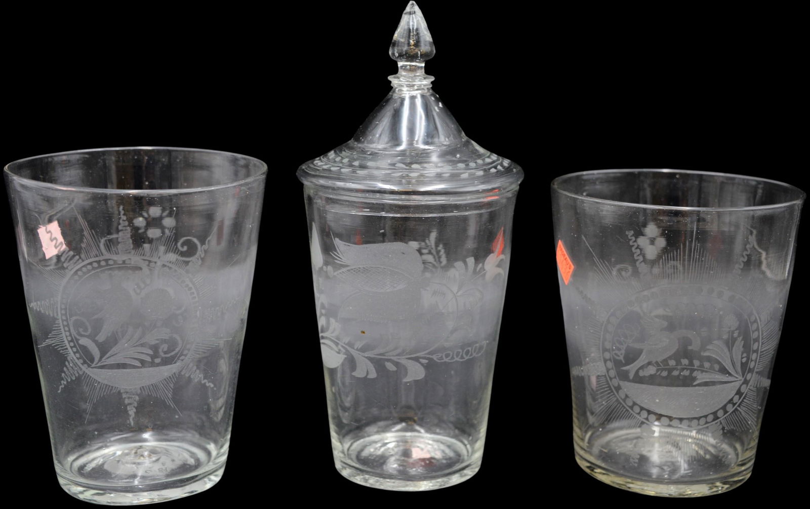 Three Piece Blown Glass Lot (1 of 5)