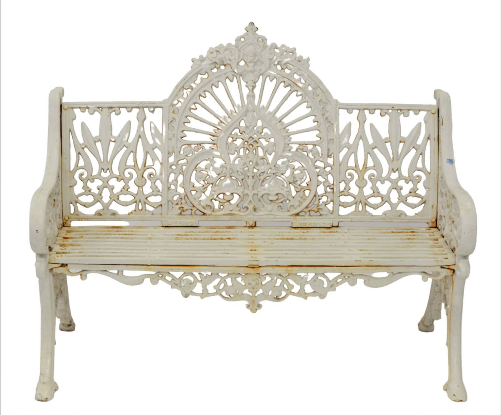 Pierce Wexford Cast Iron Outdoor Bench Auction