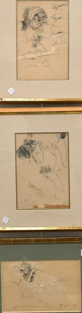 Five Piece Grouping of Henri Edmond Cross (French, 1856 - 1910) Drawings (1 of 7)