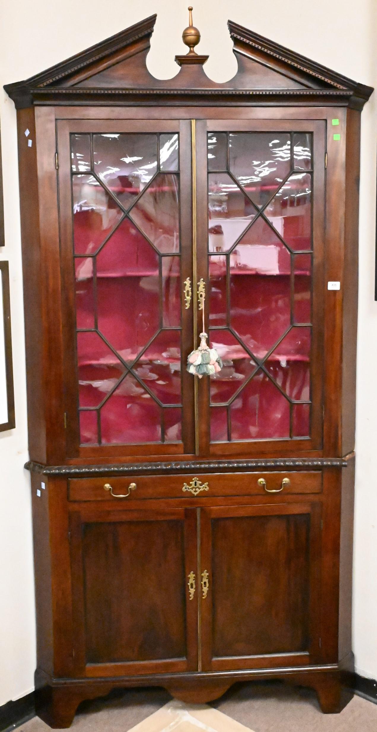 Mahogany Victorian Corner Auction