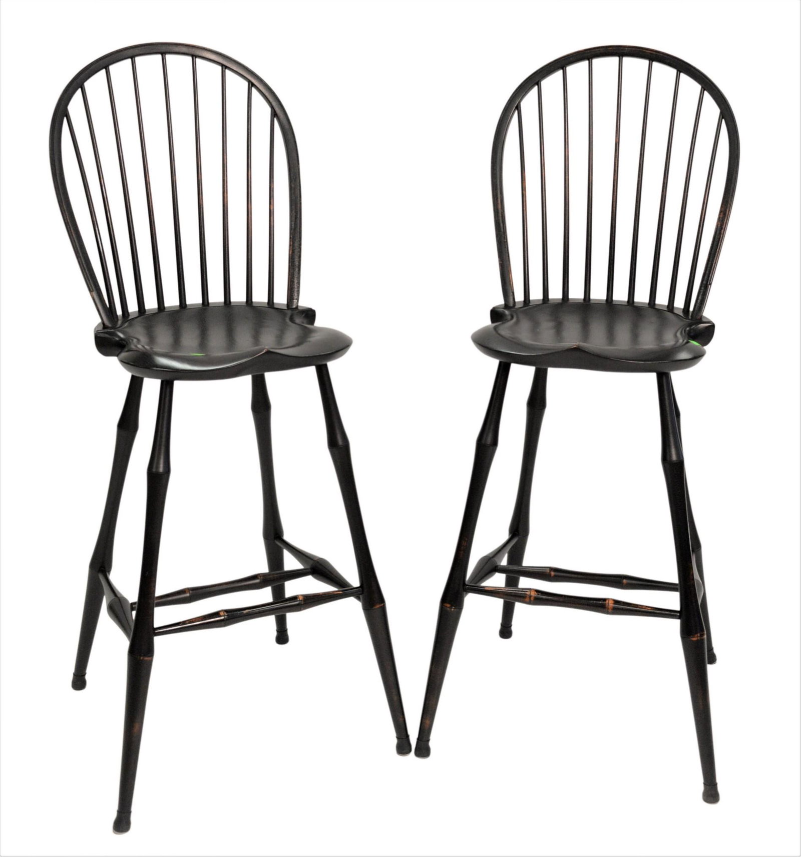 D.R. Dimes Pair of Windsor Style Bar Stools (1 of 5)