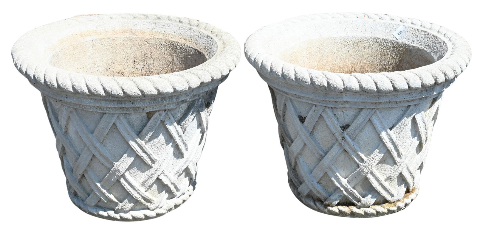 Pair of Outdoor Cement Urns/Planters (1 of 3)